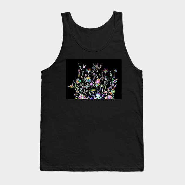 Floral Dream Tank Top by Shanzehdesigns